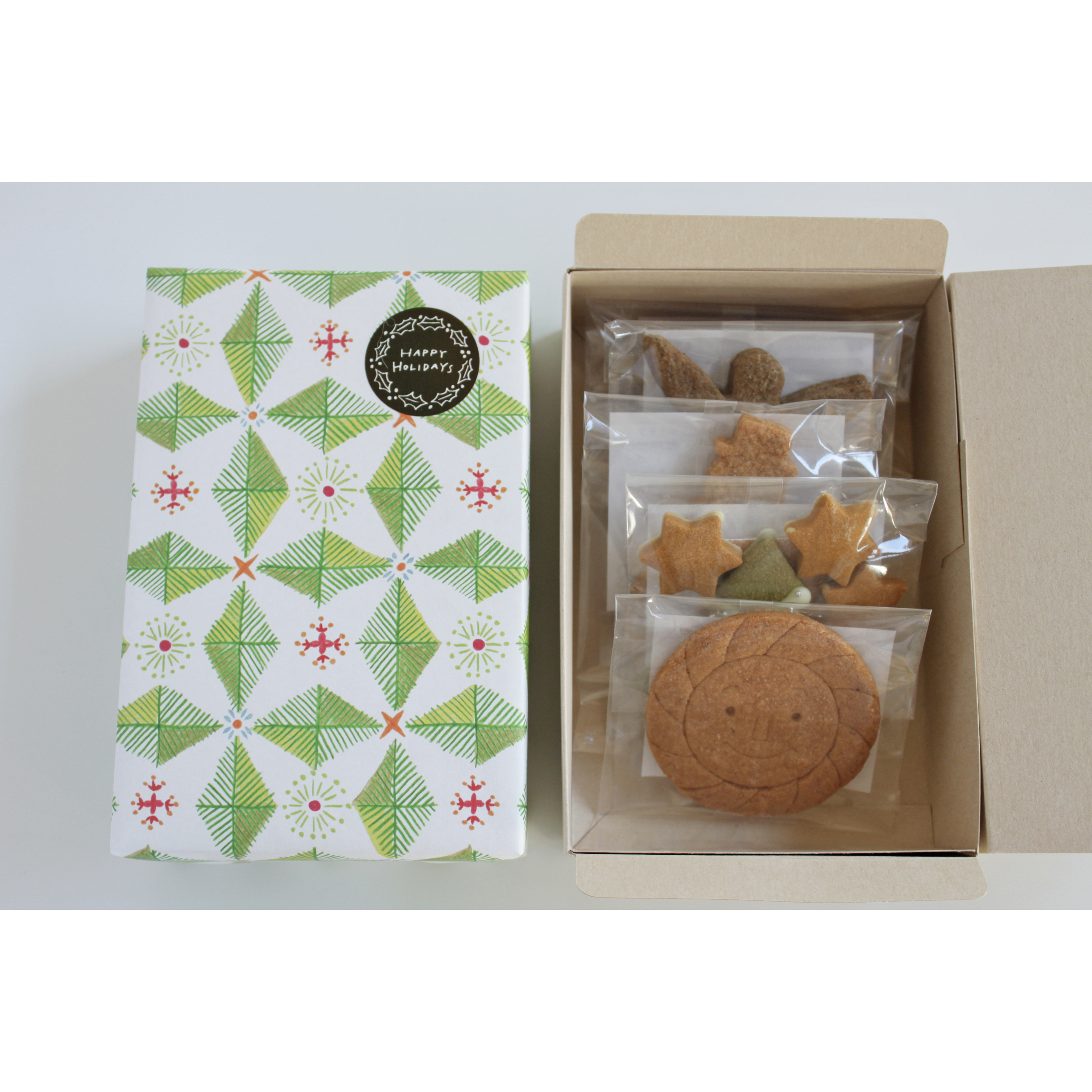 クリスマスのお菓子 クラフト箱